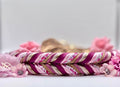 Halsband Blüte pink/bordeaux