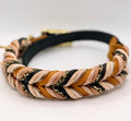 Halsband Leo cognac/schwarz